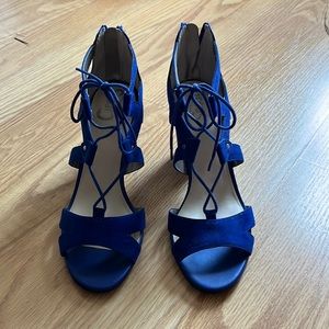 Circus by Sam Edelman blue suede heel sandal